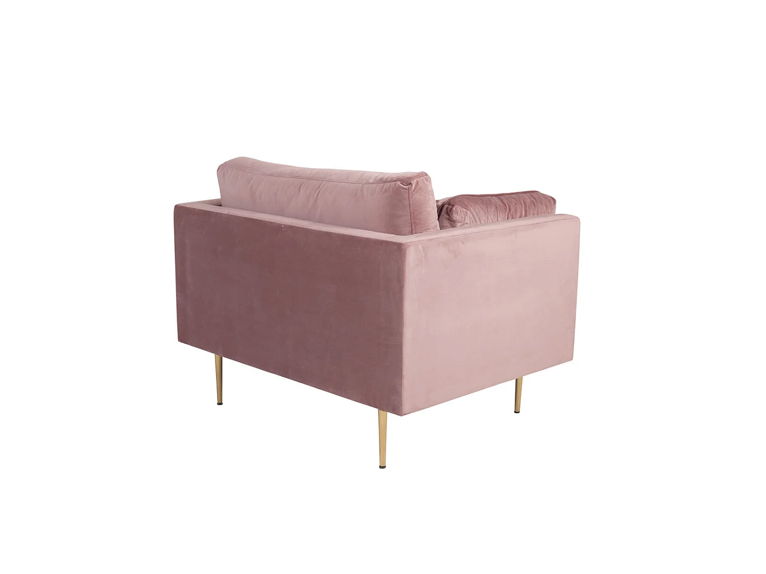 Boom Sessel Velour staubigpink.