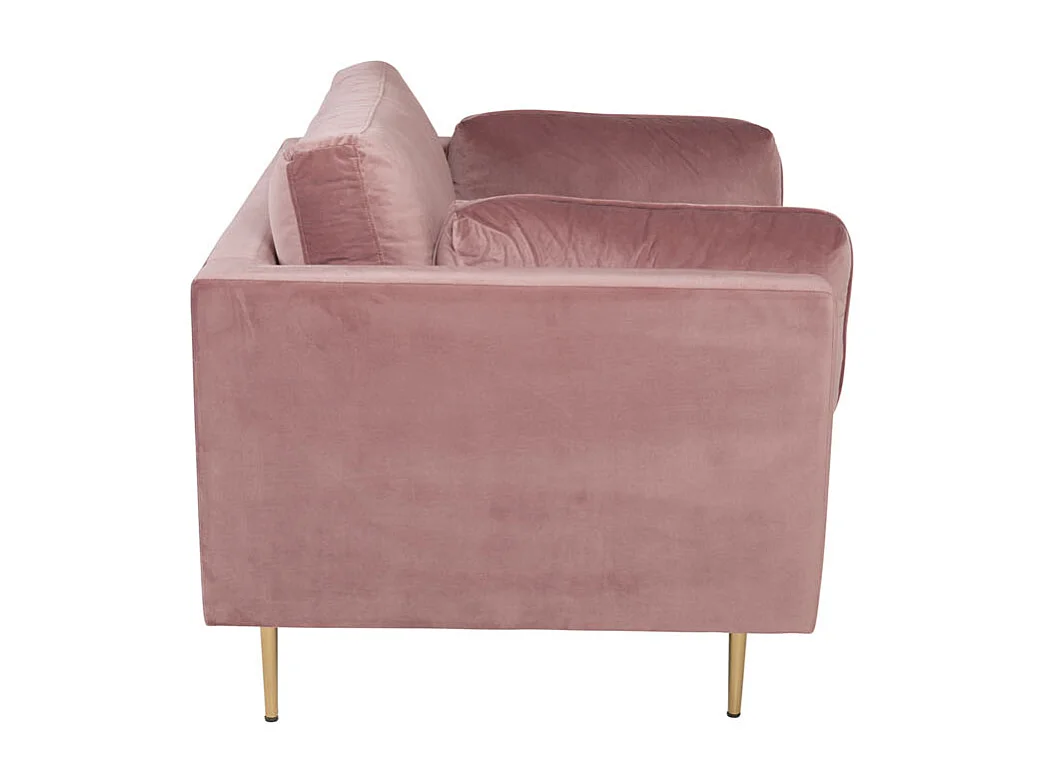 Boom Fauteuil en velours, rose vintage.