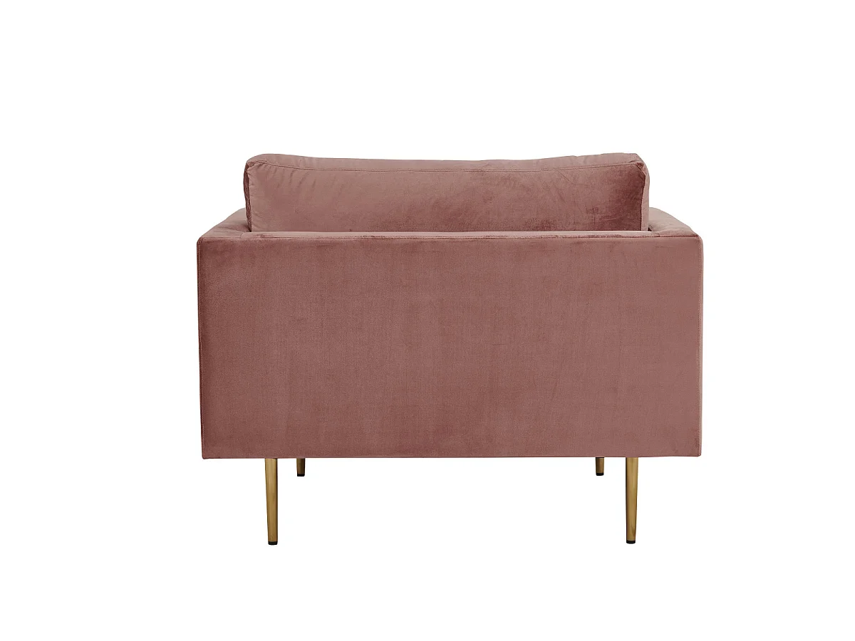 Boom Sessel Velour staubigpink.