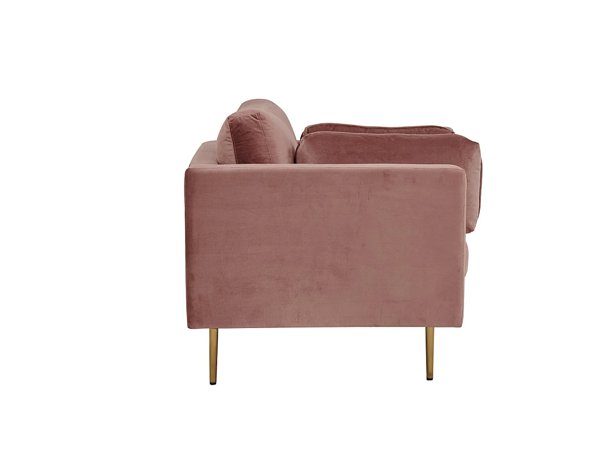 Boom Sessel Velour staubigpink.