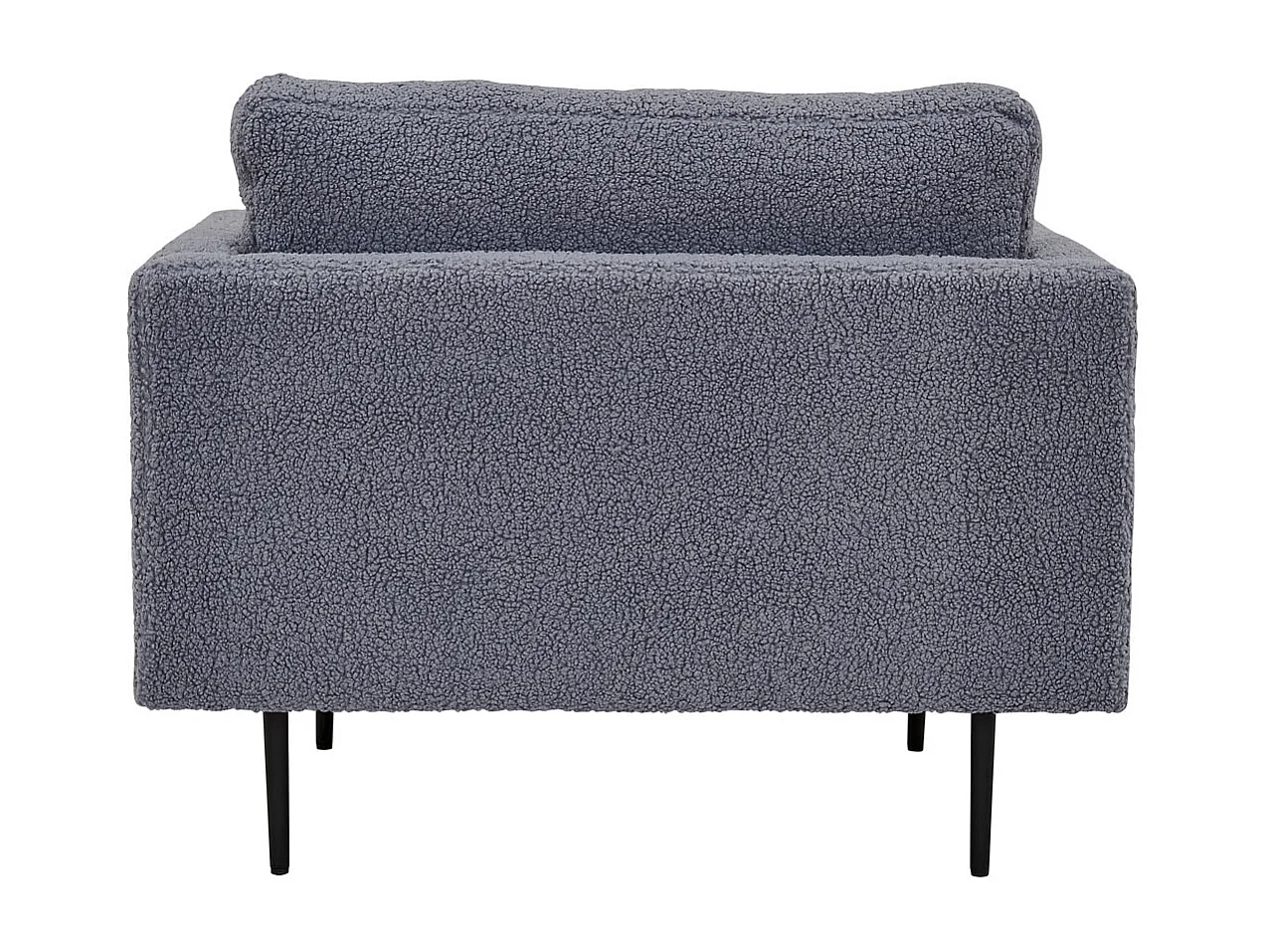 Boom fauteuil teddy stof donkergrijs.