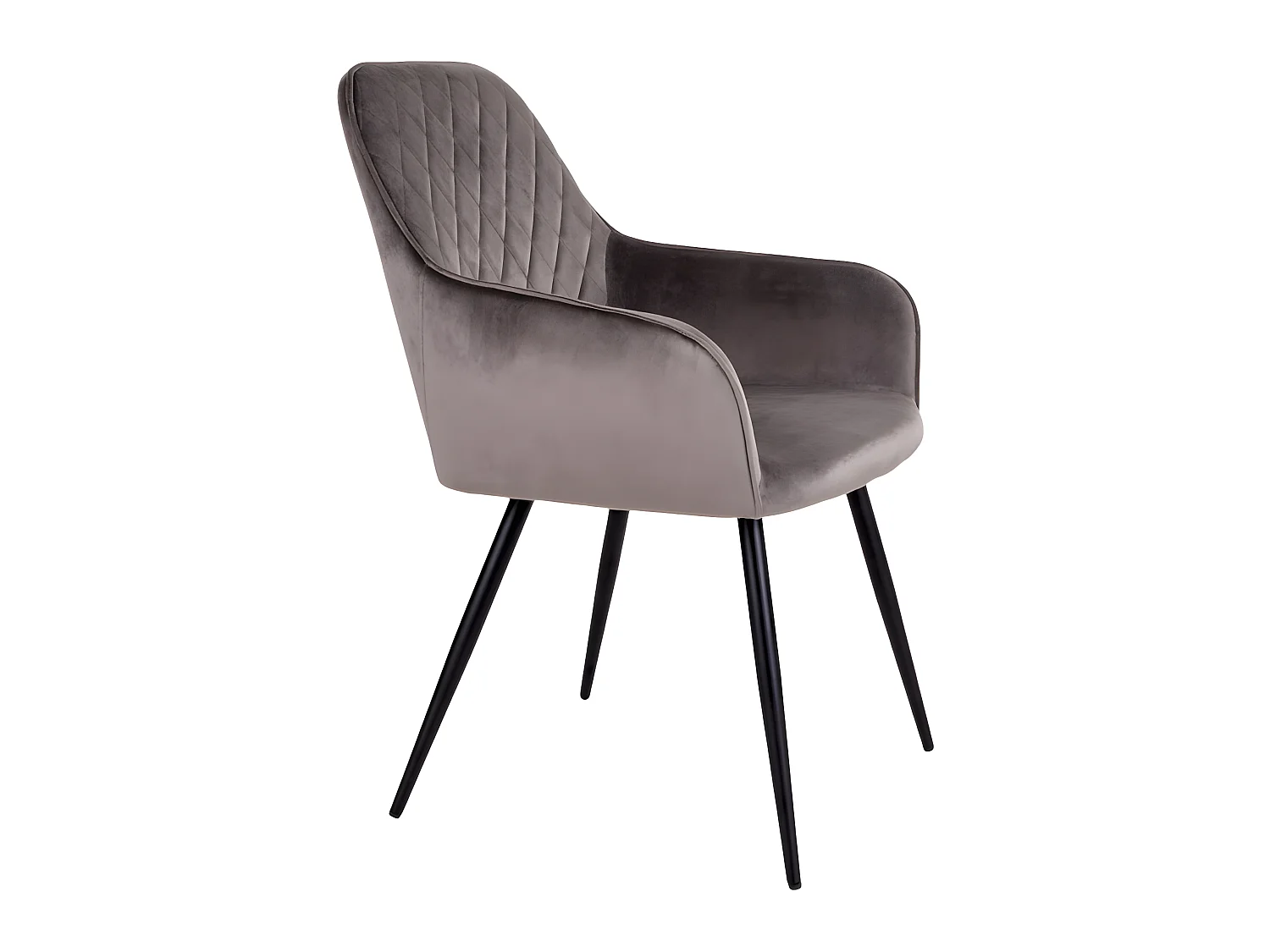 Hasse eetkamerstoel champignonkleurig, zwart.