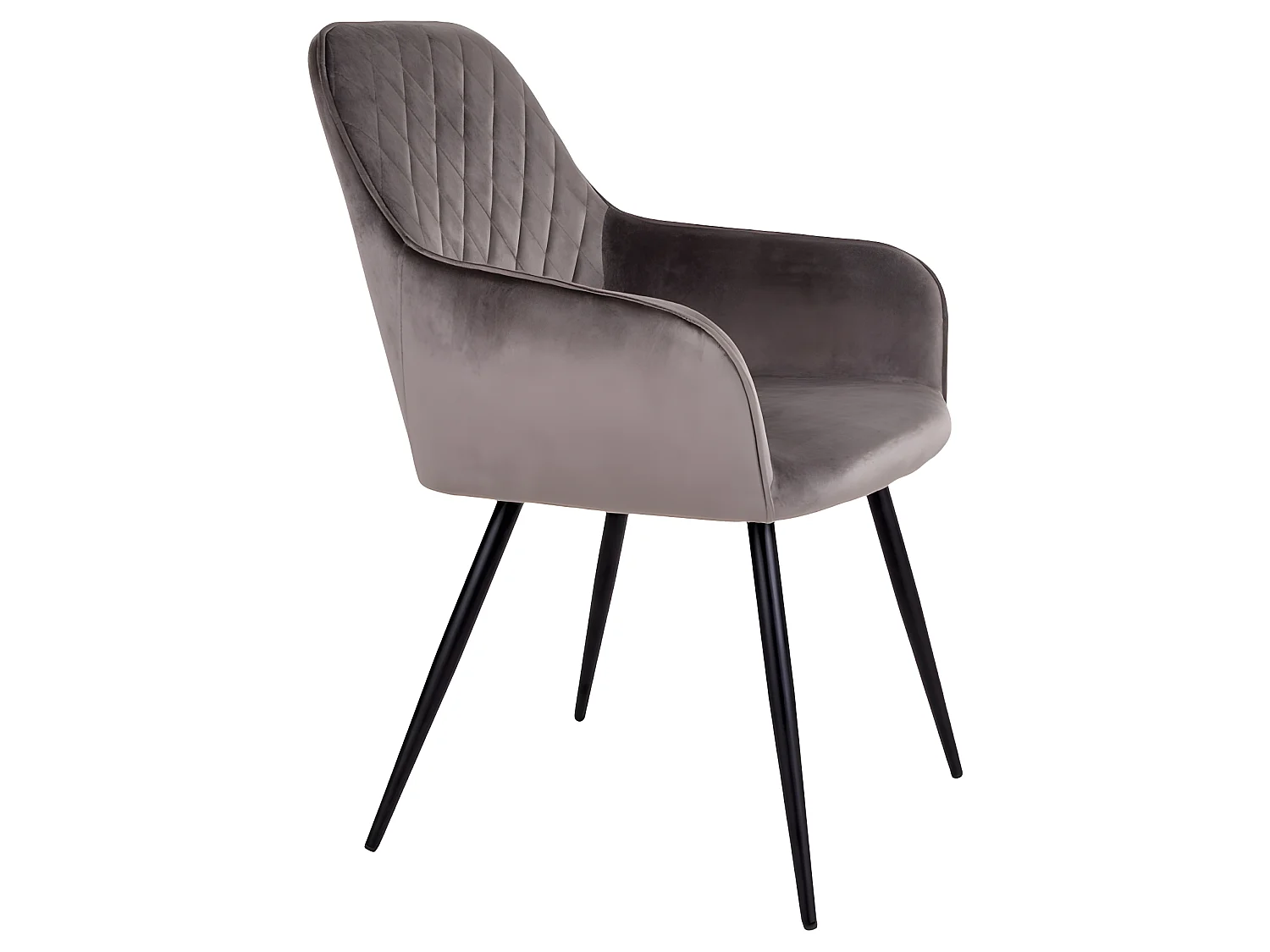 Hasse Chaise de salle à manger teinte champignon, noir.