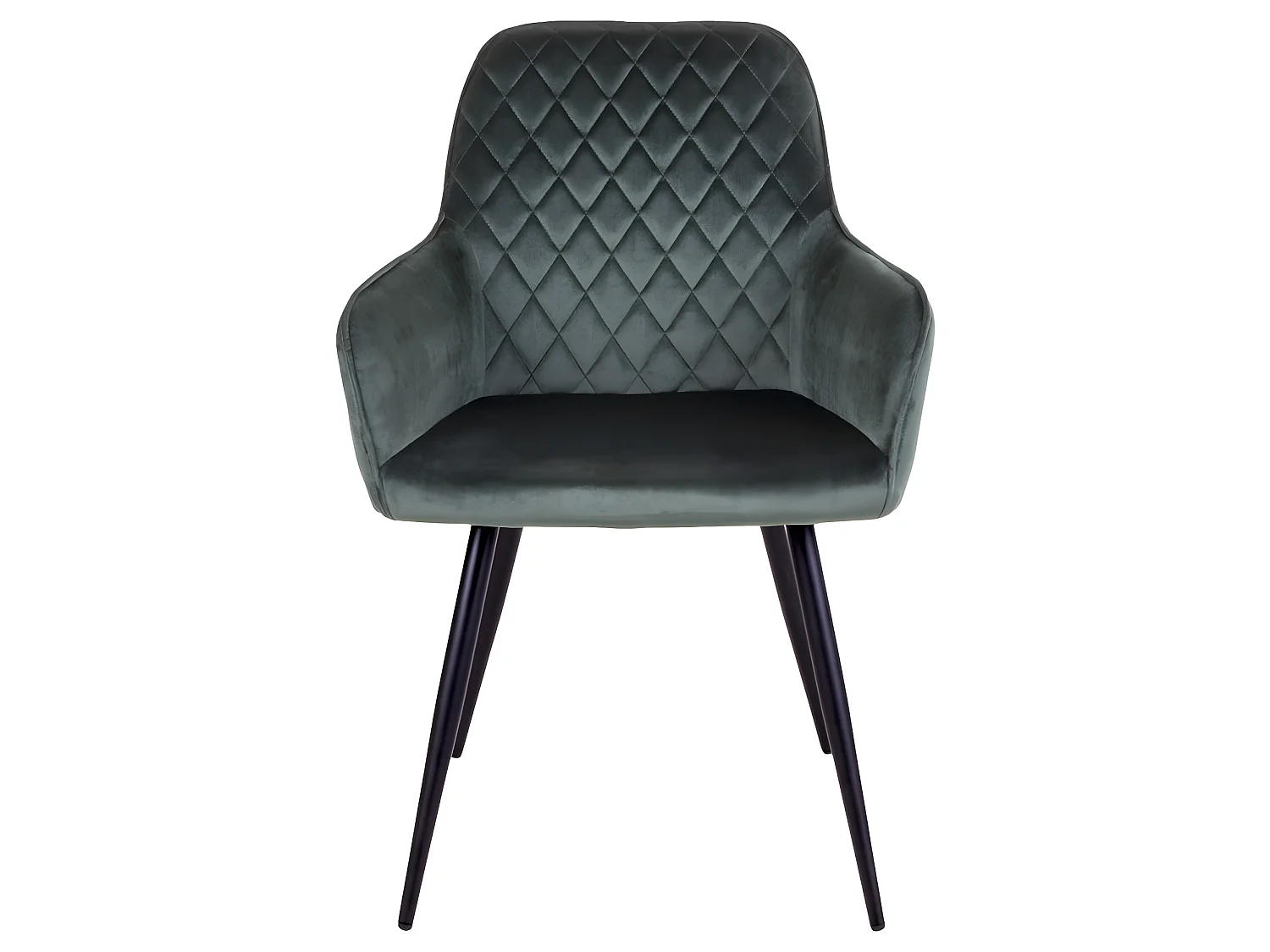 Hasse Chaise de salle à manger, vert, noir.