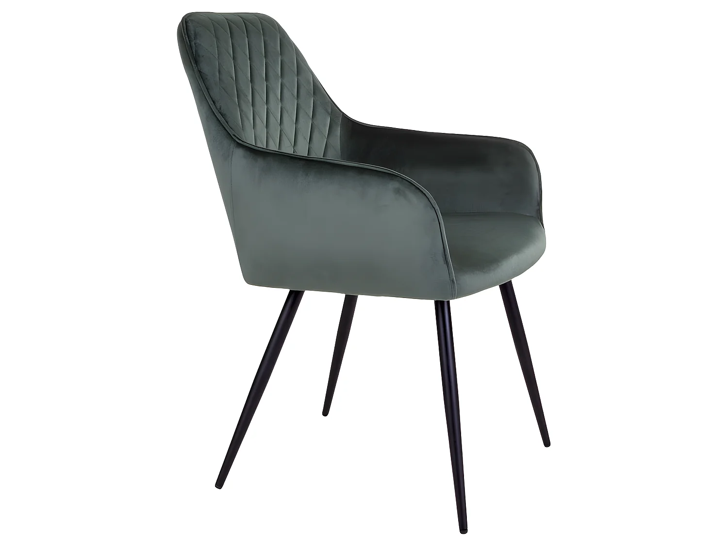 Hasse Chaise de salle à manger, vert, noir.