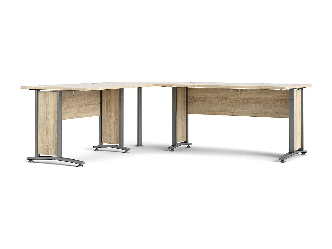 Prisme Hoekbureau, eiken decor