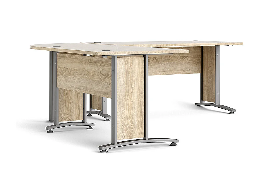 Prisme Hoekbureau, eiken decor