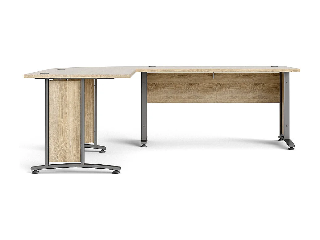 Prisme Hoekbureau, eiken decor