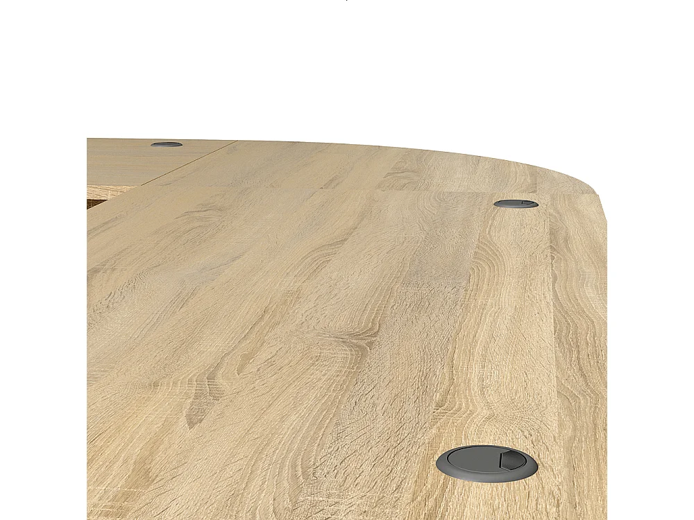 Prisme Hoekbureau, eiken decor