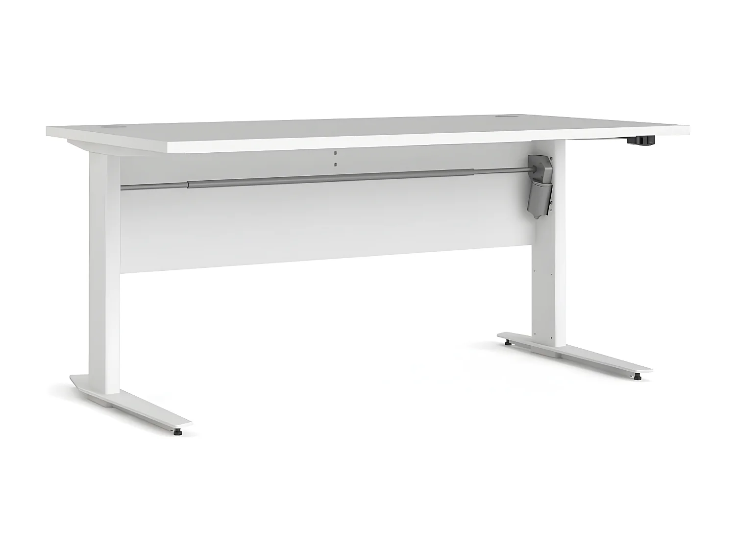 Prisme Bureau électrique hauteur réglabe, blanc.