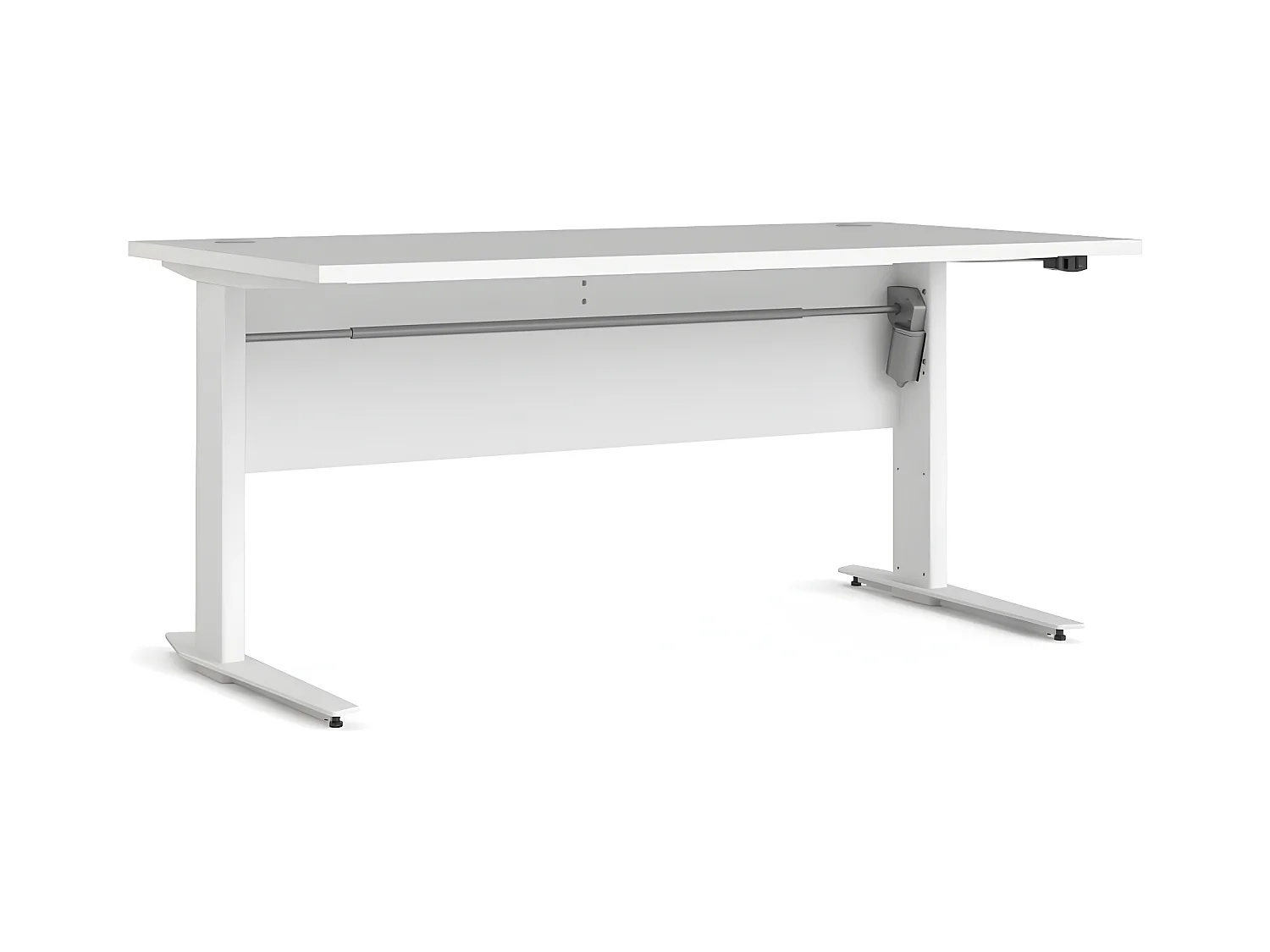 Prisme Bureau électrique hauteur réglabe, blanc.