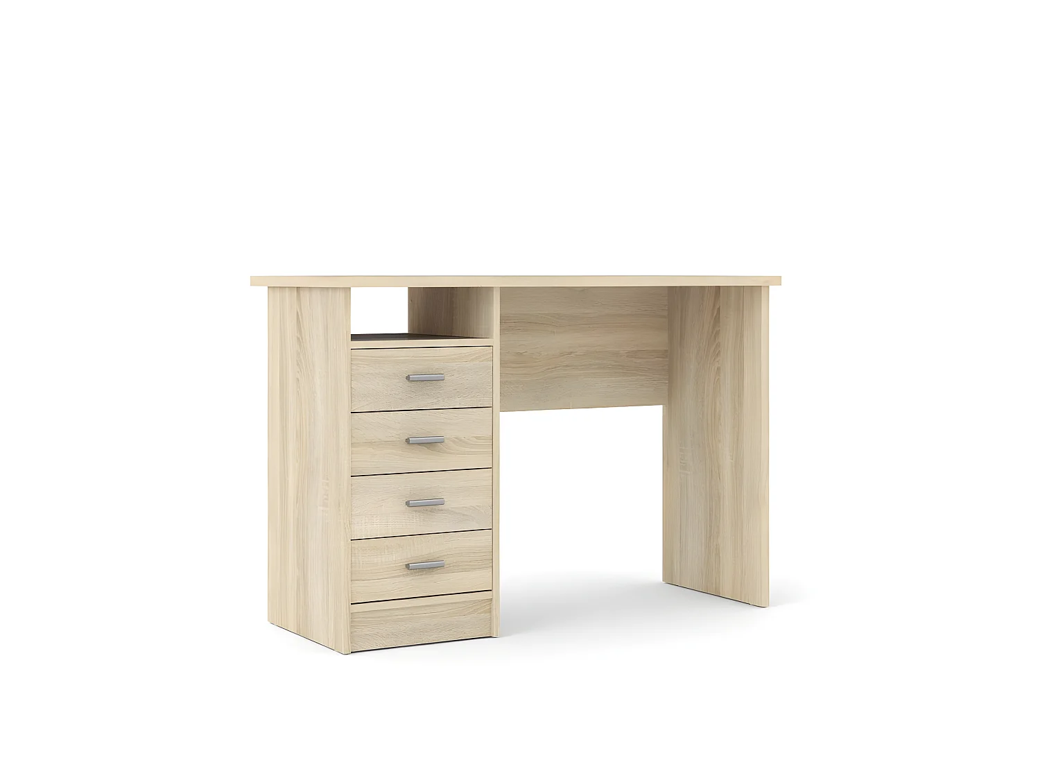 Fula Bureau 4 tiroirs, pieds en chêne.