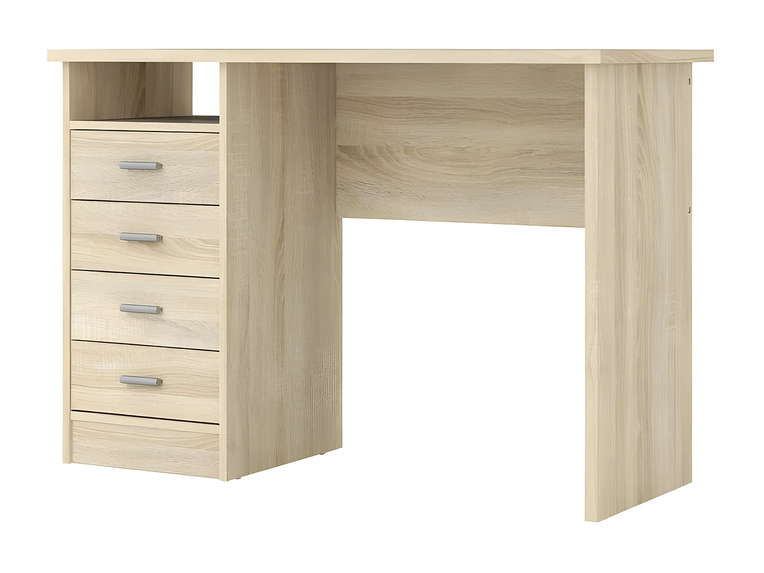 Fula Bureau 4 tiroirs, pieds en chêne.