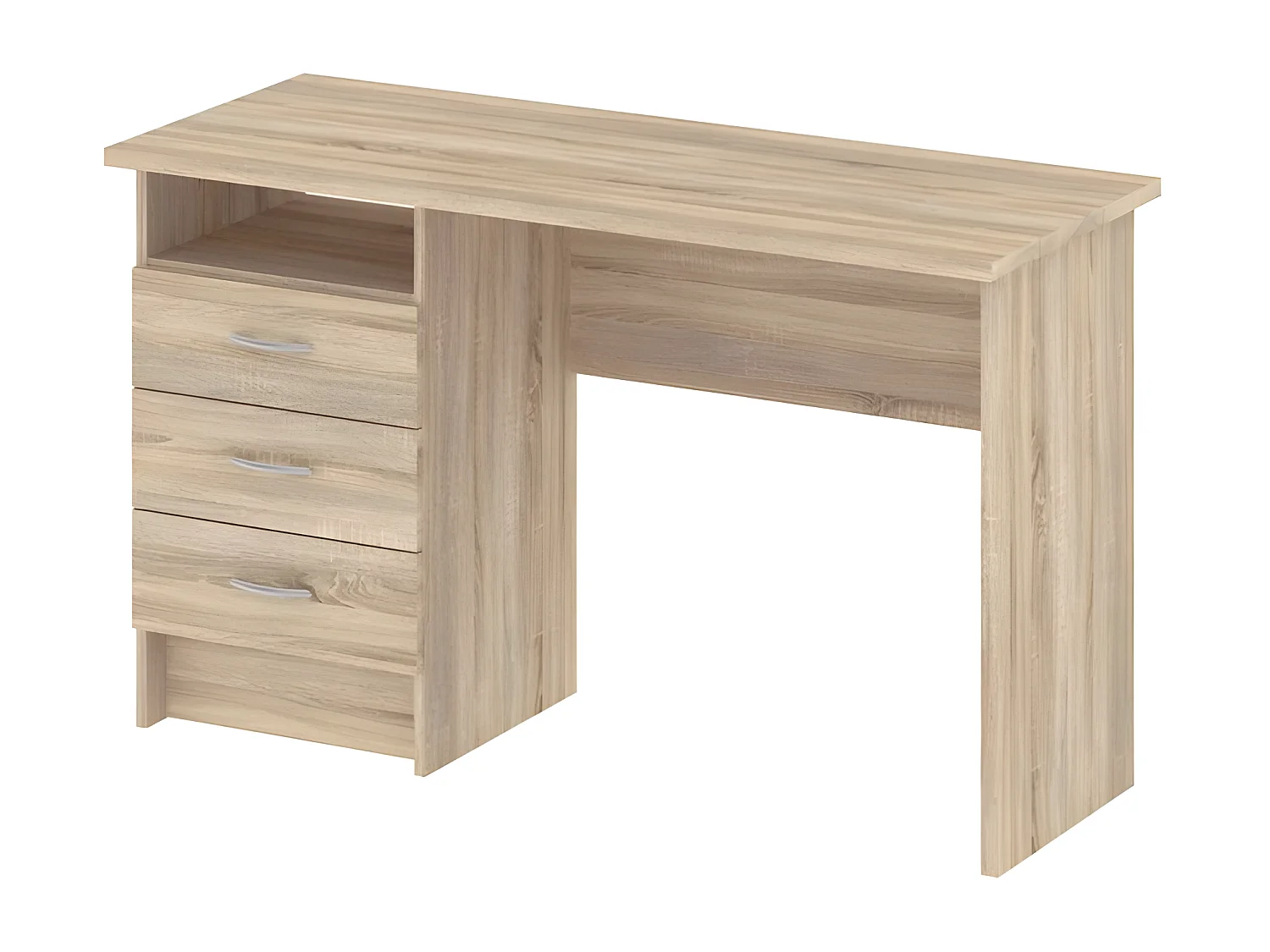 Fula Bureau 3 tiroirs, pieds en chêne.