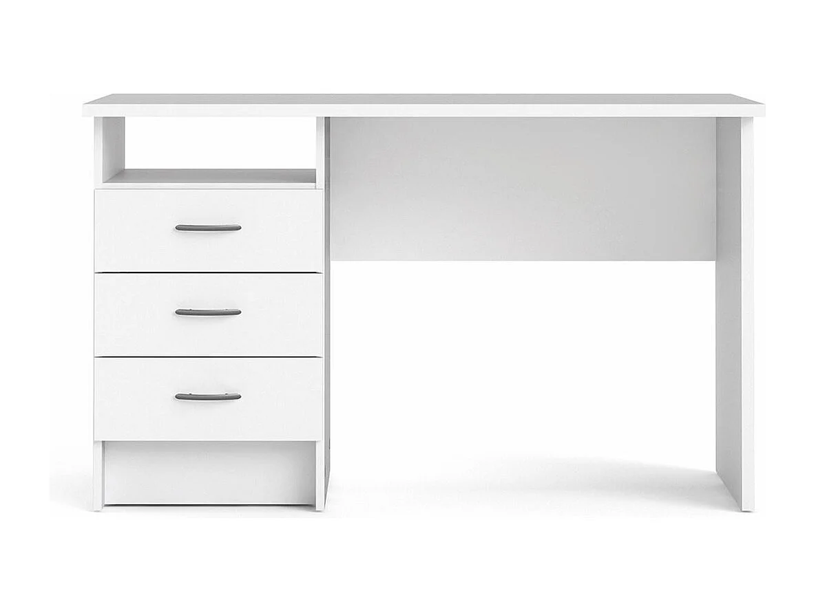 Fula Schreibtisch 3 Schubladen weiss.