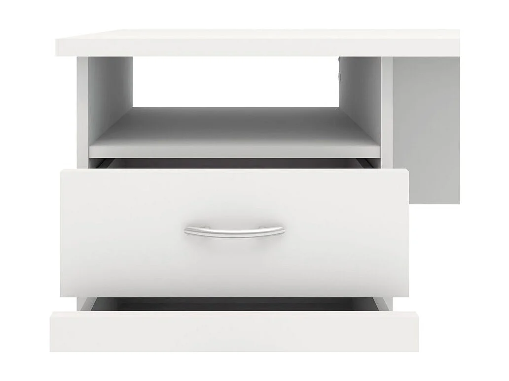 Fula Bureau 3 tiroirs, blanc.