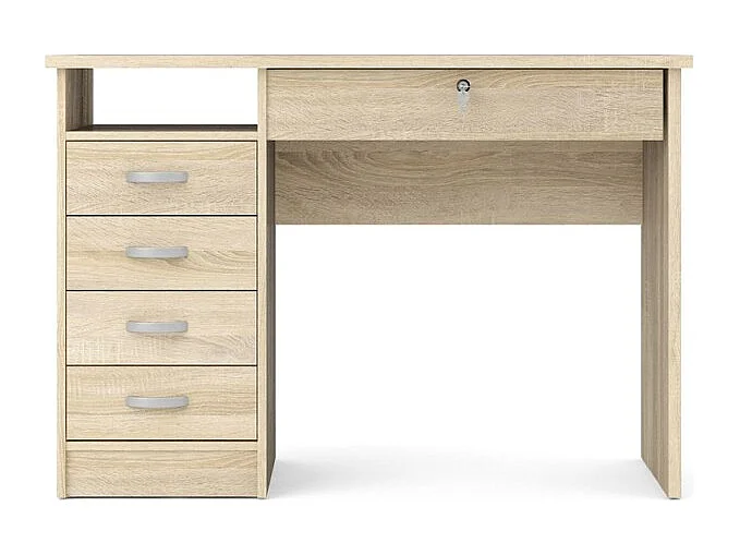 Fula bureau 5 lades eiken structuur decor.