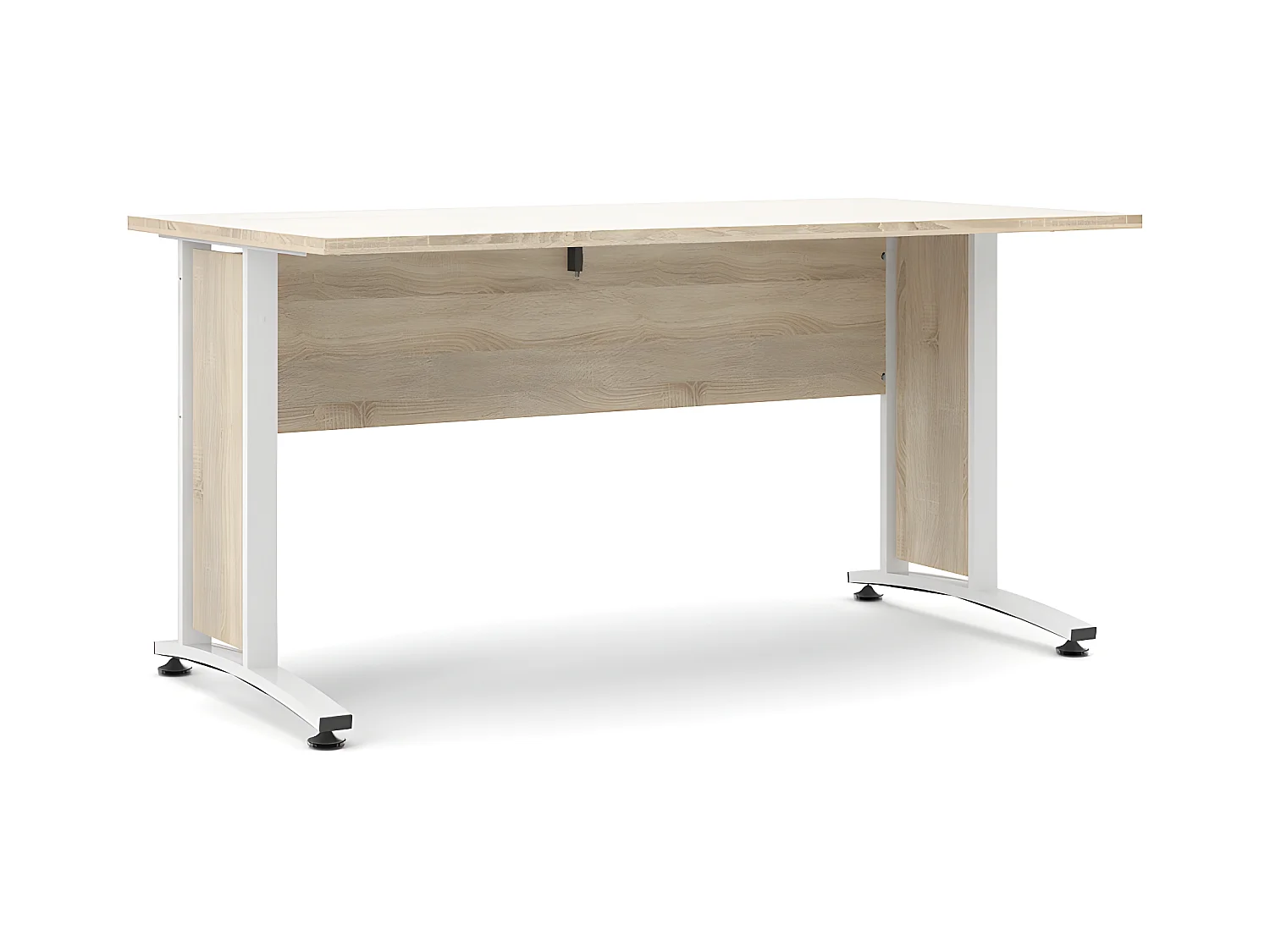 Prisme bureau C eiken decor en wit.