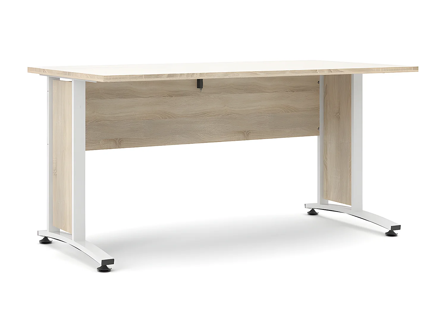 Prisme bureau C eiken decor en wit.