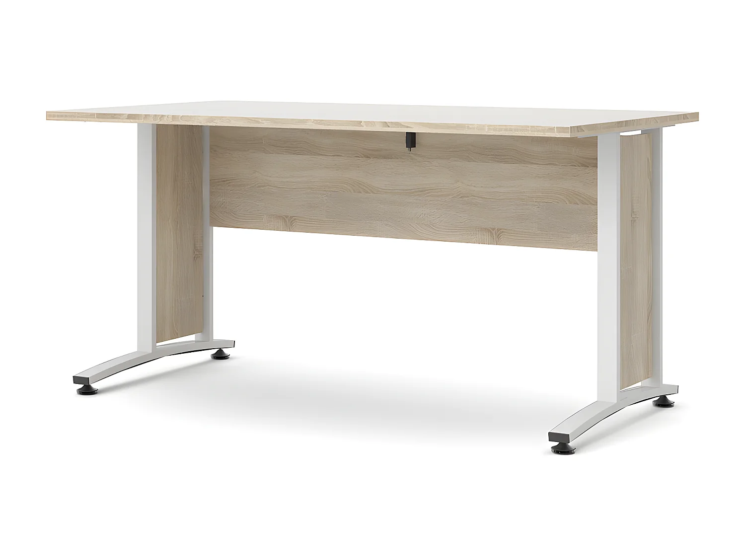 Prisme bureau C eiken decor en wit.