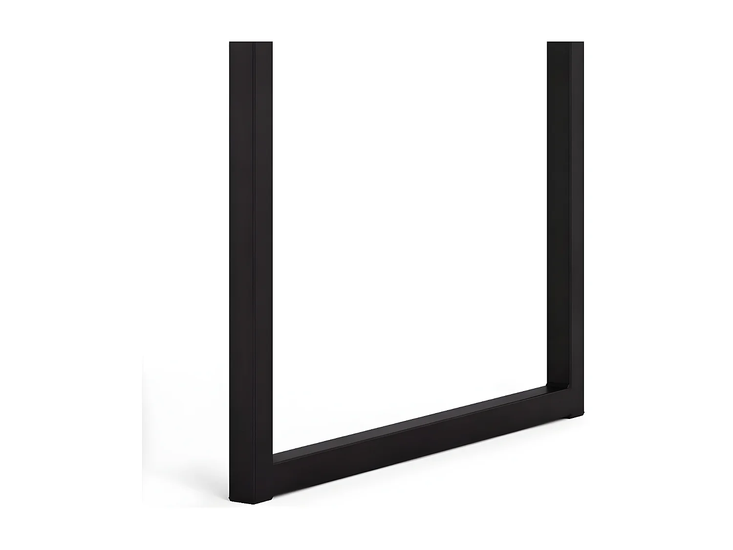 Fula Schreibtisch matt schwarz und Eiche Struktur.