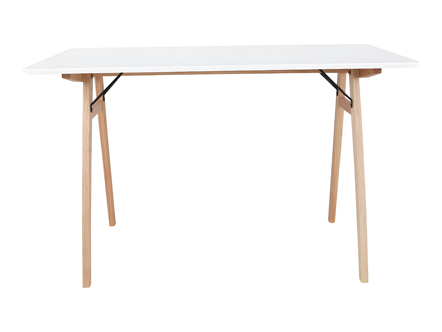 Voel bureau wit, naturel.