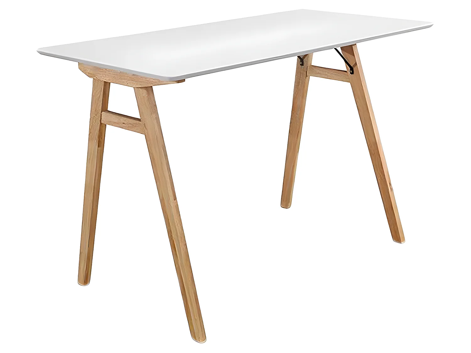 Voel bureau wit, naturel.