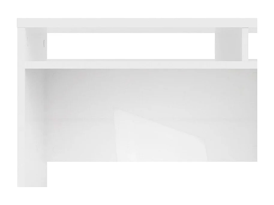 Fula Bureau 2 pièces, 1 tiroir et 1 porte, blanc brillant.