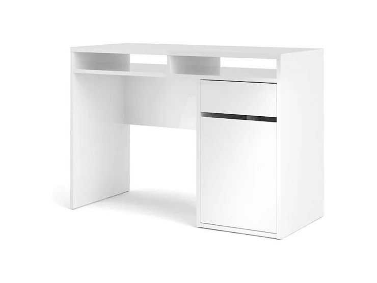 Fula bureau 2 vakken, 1 lade en 1 deur wit hoogglans.