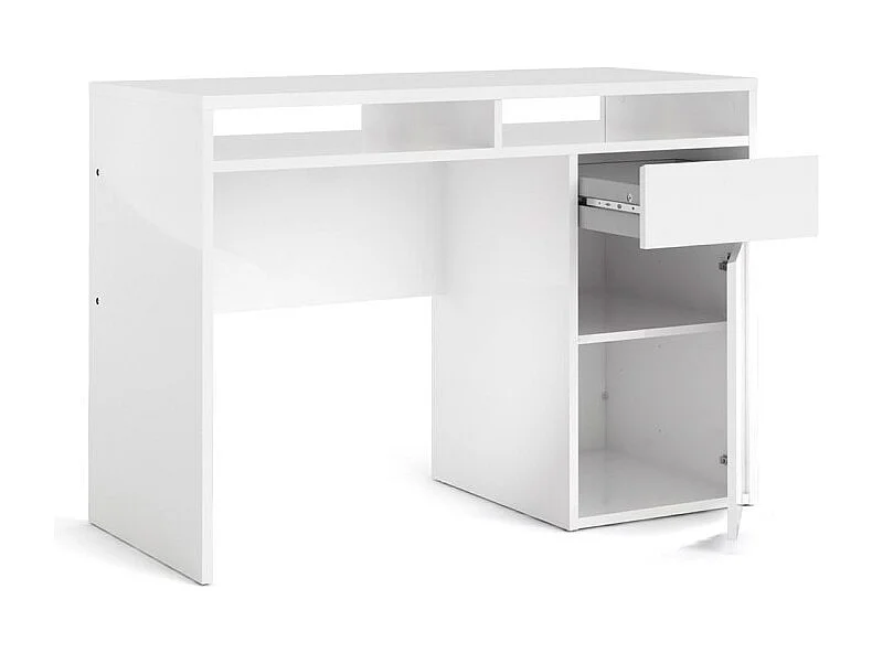 Fula bureau 2 vakken, 1 lade en 1 deur wit hoogglans.