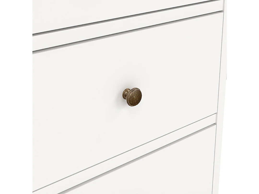 Venedig Bureau avec 3 tiroirs, largeur 130 cm, hauteur 73 cm, blanc.