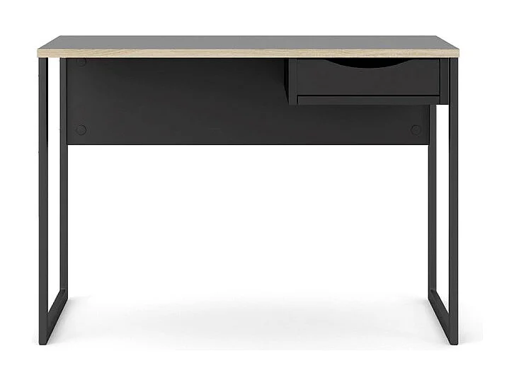 Fula bureau 110 cm 1 lade zwart, mat zwart.