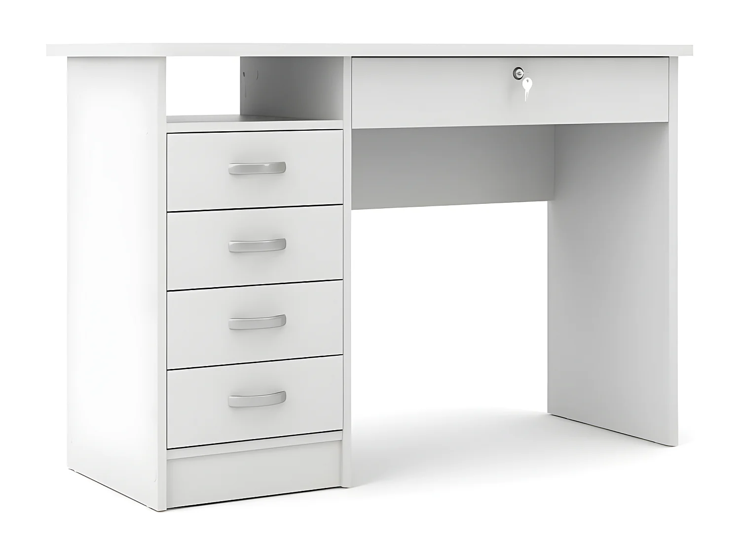 Fula bureau 5 lades wit.