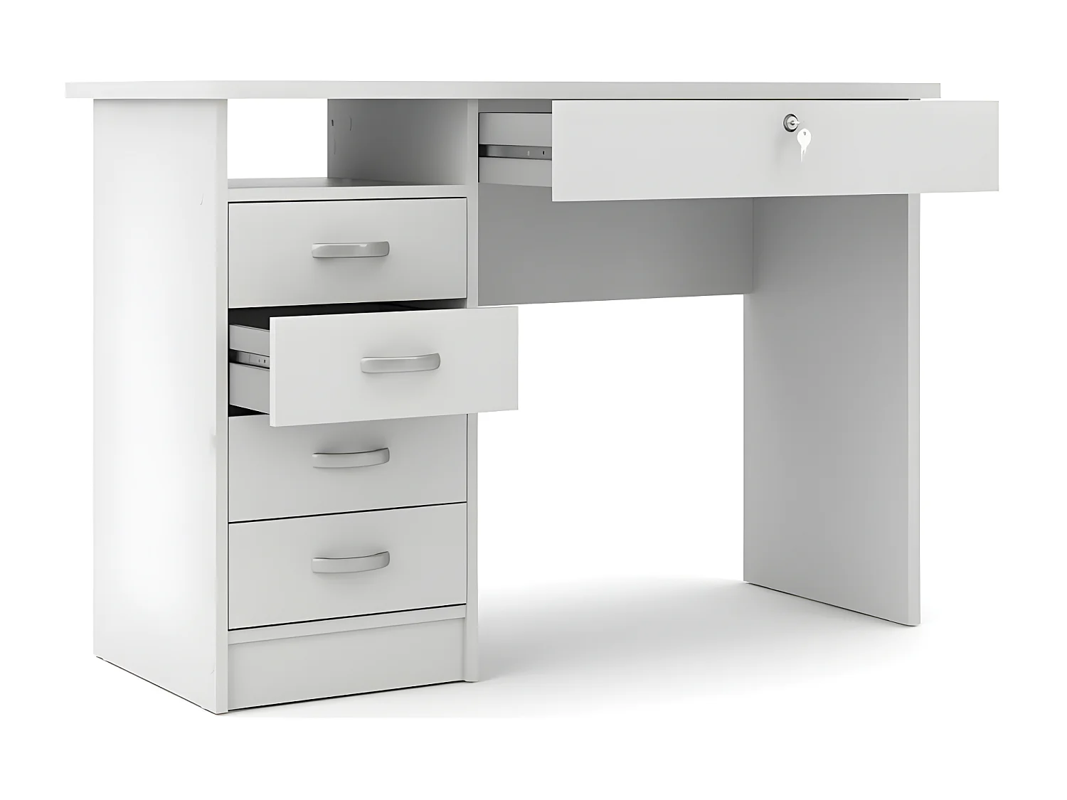 Fula bureau 5 lades wit.