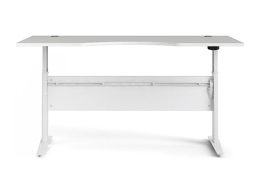 Prisme Bureau à hauteur réglable électrique, blanc