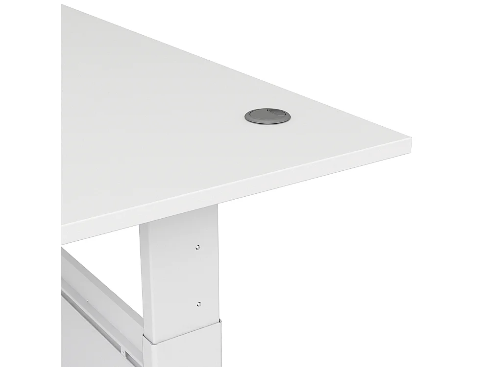 Prisme Bureau à hauteur réglable électrique, blanc