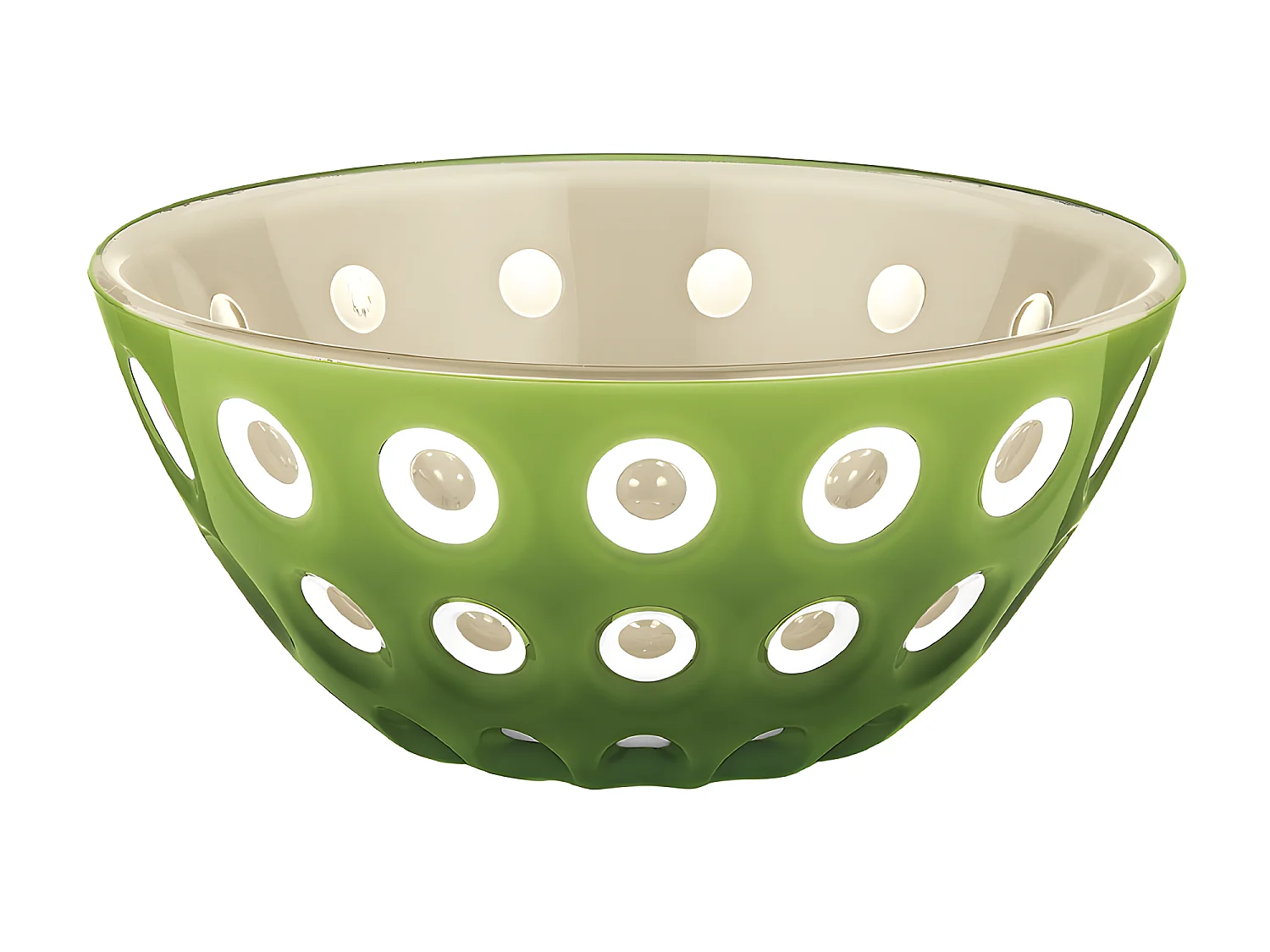 Saladier 25 cm Le Murrine vert et sable