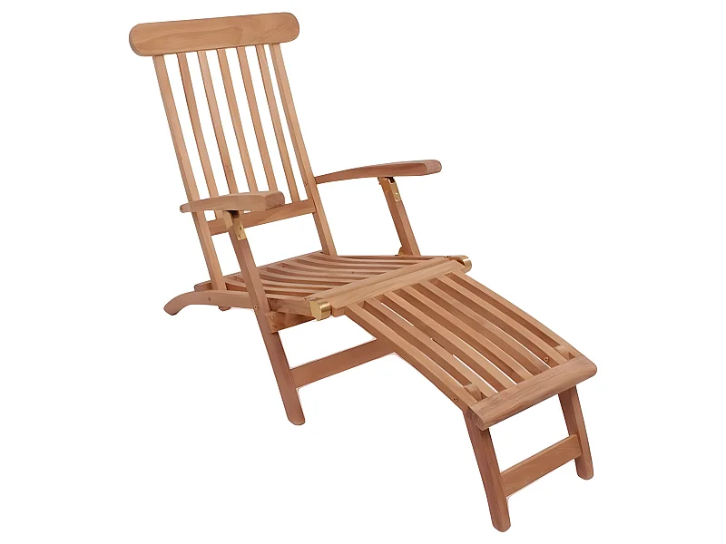 Alkas Chaise longue, teck massif.