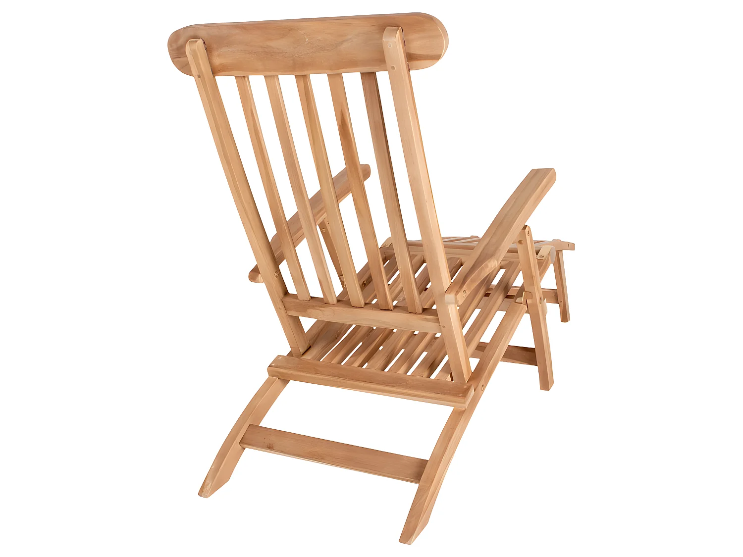 Alkas Chaise longue, teck massif.