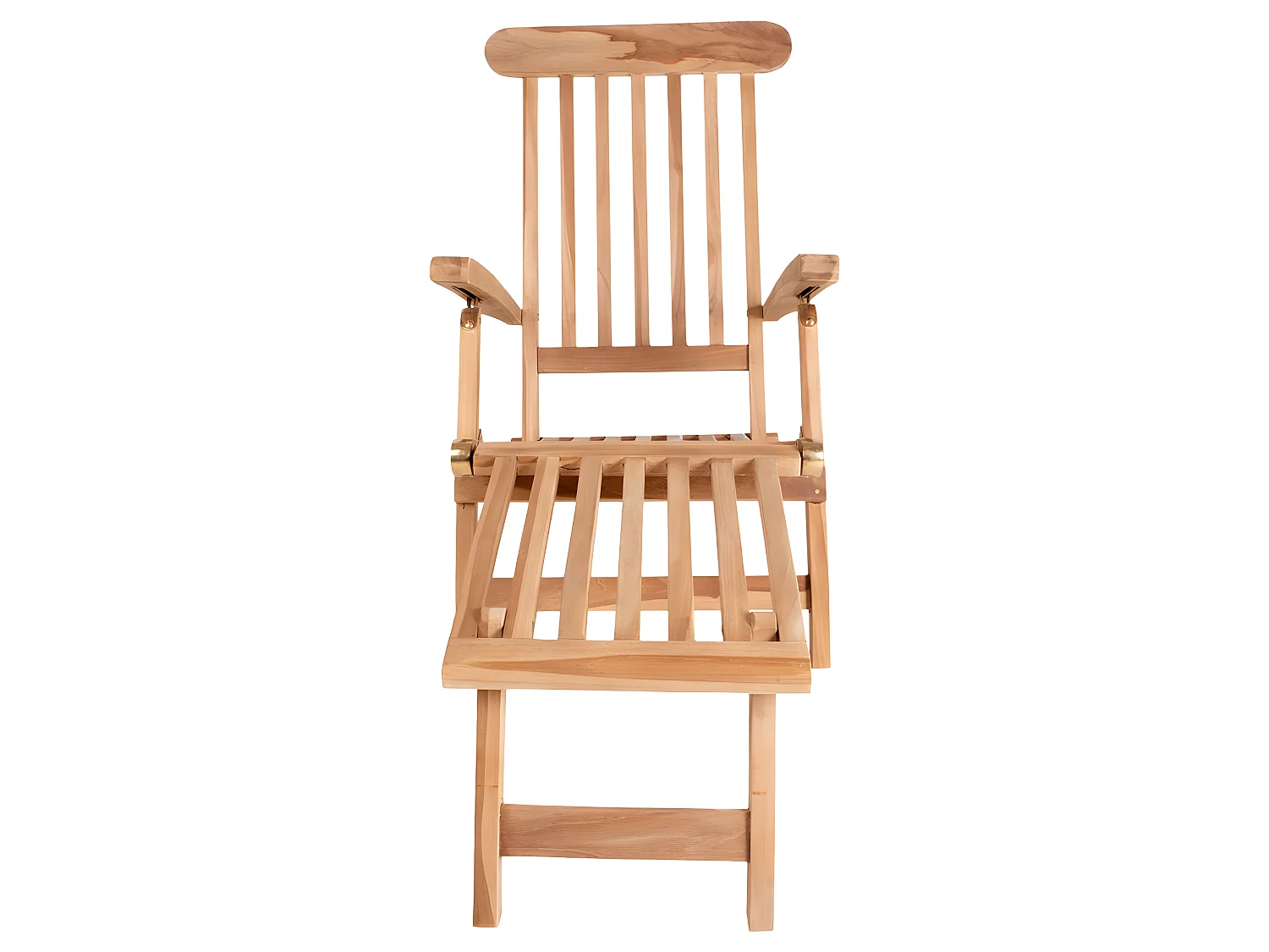 Alkas Chaise longue, teck massif.