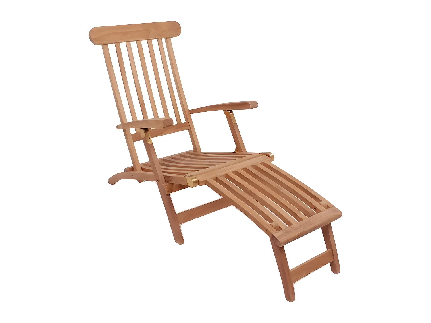 Alkas Chaise longue, teck massif.