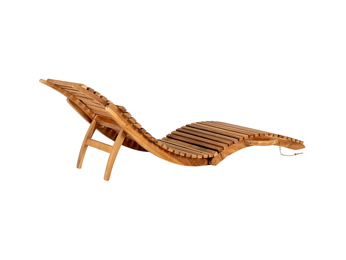 Arrieta Salon de jardin, transat, teinte naturelle.