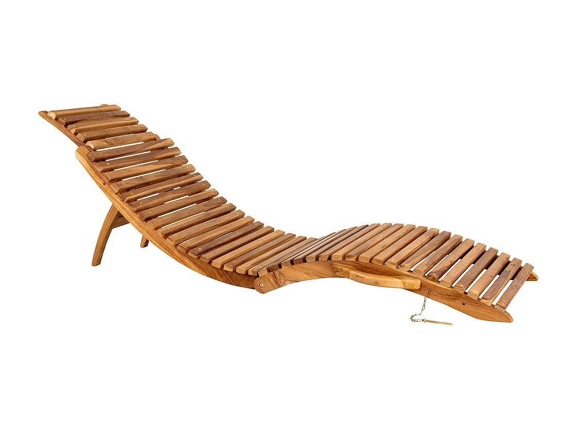 Arrieta Salon de jardin, transat, teinte naturelle.