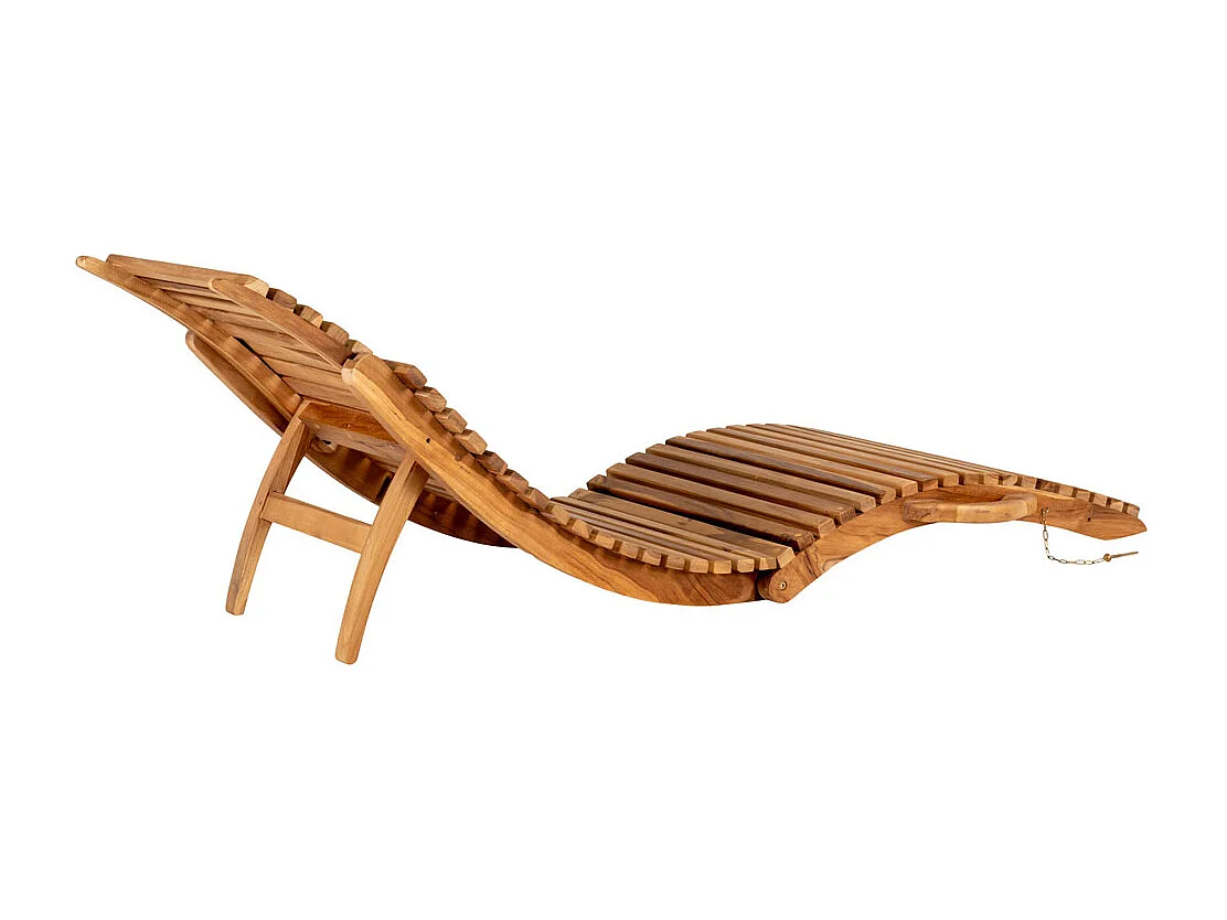 Arrieta Salon de jardin, transat, teinte naturelle.