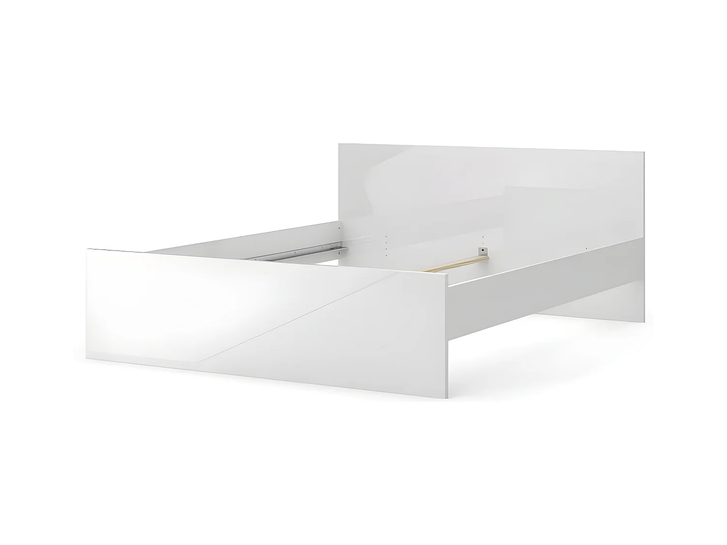 Nada Lit 160 * 200 cm, blanc brillant.