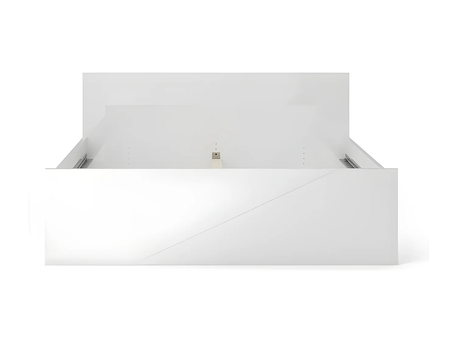 Nada Bett 160 * 200 cm weiss hochglanz.