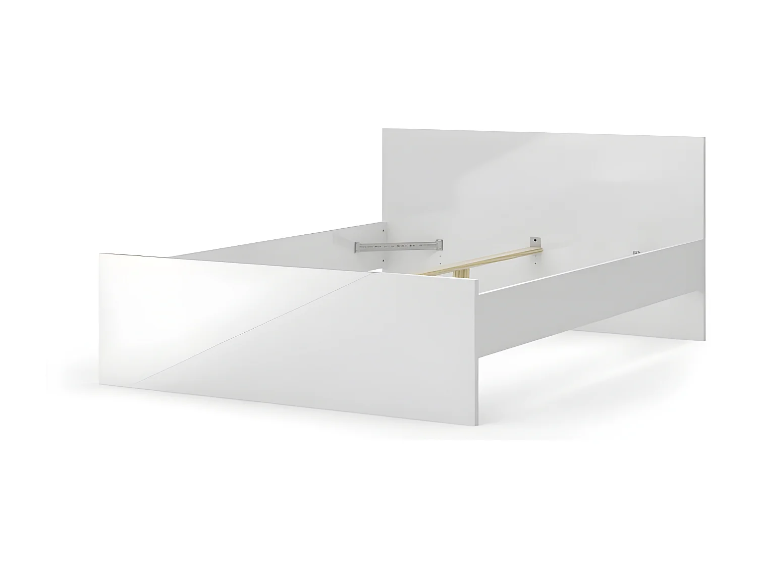 Nada bed 140*190 cm wit hoogglans.