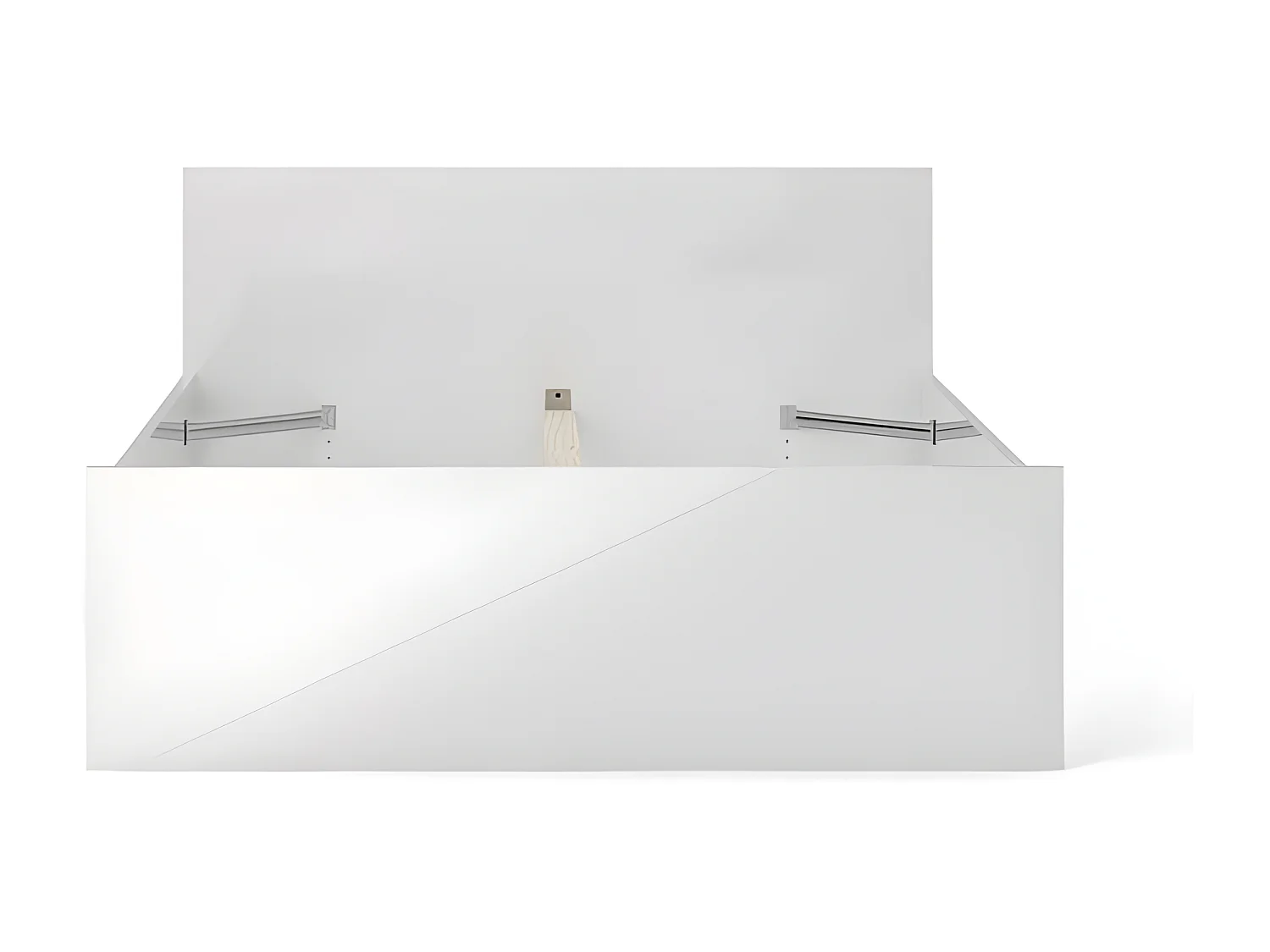 Nada bed 140*190 cm wit hoogglans.