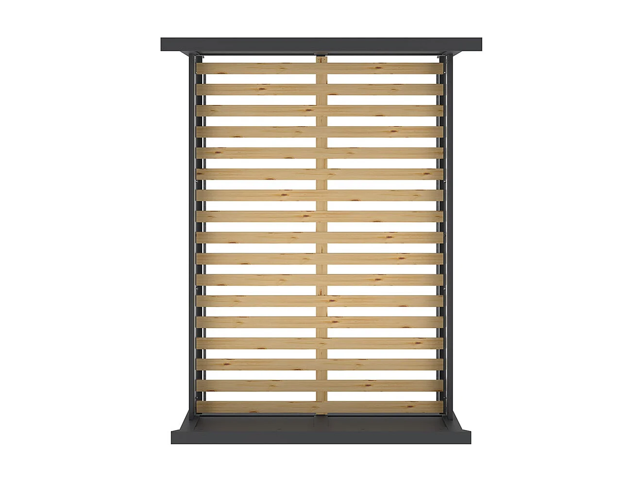 Venedig Bett 160 x 200 cm inkl. Lattenrost matt grau.