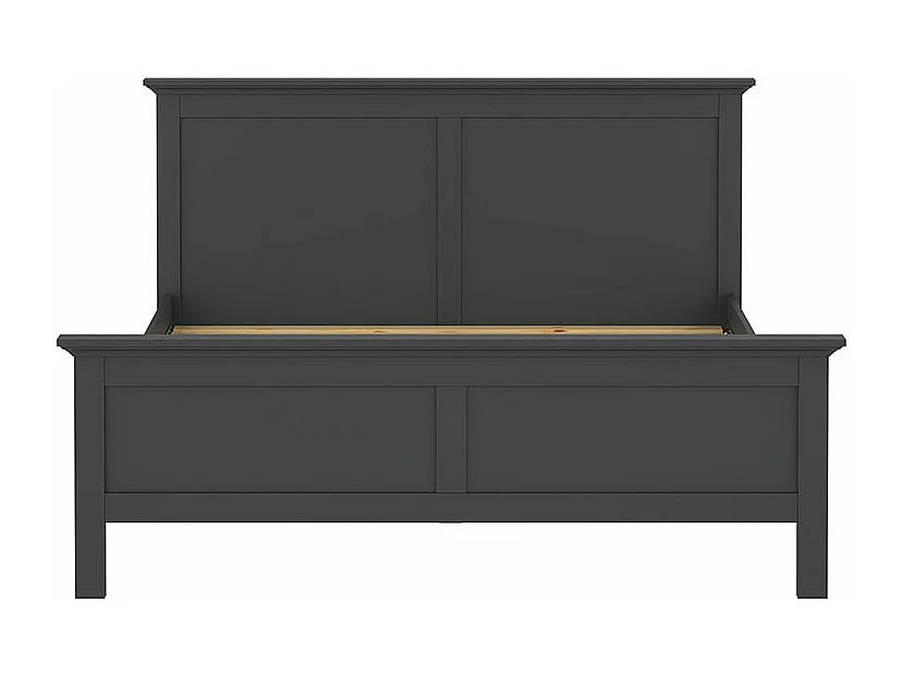 Venedig bed Tweepersoonsbed 160x200 cm, mat grijs.